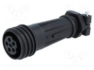 Connector: circular; plug; female; PIN: 5; Buccaneer 900; for cable BULGIN