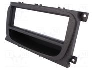 Radio frame; Ford; 1 DIN; black 