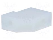 Bracket; polyamide; L: 16mm; W: 6mm; H: 13mm; Body: natural ESSENTRA