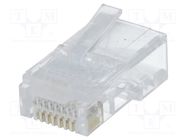 Connector: RJ45; plug; PIN: 8; Layout: 8p8c; for cable; IDC,crimped NINIGI