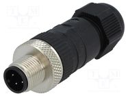 Connector: M12; plug; PIN: 4; male; A code-DeviceNet / CANopen LUMBERG AUTOMATION