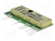 Module: RF; AM receiver; AM,ASK; 433.92MHz; -100dBm; 3VDC; 70uA AUREL