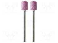 Grindingstone; Ø: 8mm; Ø: 3mm; aluminium oxide; Bit len: 10mm; 2pcs. PG MINI