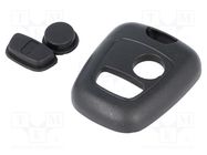 Front panel for remote controller; MINITOOLS; Body col: black 