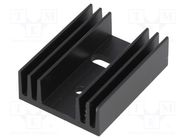 Heatsink: extruded; TO220; black; L: 37.5mm; W: 29mm; H: 11.5mm; 11K/W FISCHER ELEKTRONIK