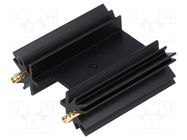 Heatsink: extruded; SOT32,TO220,TO3P; black; L: 38.1mm; 11K/W FISCHER ELEKTRONIK