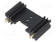 Heatsink: extruded; TO220,TO3P; black; L: 25.4mm; W: 45mm; H: 12.7mm FISCHER ELEKTRONIK