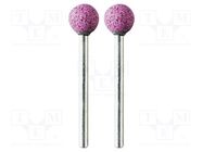 Grindingstone; Ø: 10mm; Ø: 3mm; Tip mat: aluminium oxide; 2pcs. PG MINI