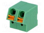 PCB terminal block; angled; 5mm; ways: 2; on PCBs; 0.2÷1mm2; tinned PHOENIX CONTACT