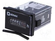 Counter: electromechanical; working time; mechanical indicator SIMEX