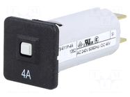 Circuit breaker; 240VAC; 48VDC; 4A; SPST; Poles: 1; T9-311-611; MCB SCHURTER