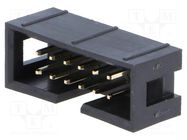 Connector: IDC; socket; male; PIN: 12; straight; THT; gold-plated AMPHENOL COMMUNICATIONS SOLUTIONS