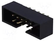 Connector: IDC; socket; male; PIN: 10; straight; THT; 2mm; 2x5; black AMPHENOL COMMUNICATIONS SOLUTIONS