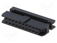 Connector: IDC; plug; female; PIN: 20; with cable clamp; IDC; 1mm Amphenol Communications Solutions