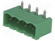 Pluggable terminal block; Contacts ph: 5.08mm; ways: 4; socket 