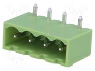 Pluggable terminal block; Contacts ph: 5.08mm; ways: 4; socket 