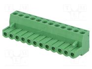 Pluggable terminal block; Contacts ph: 5.08mm; ways: 12; straight 