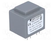 Transformer: encapsulated; 2.5VA; 230VAC; 10.5V; 238mA; PCB; IP00 BREVE TUFVASSONS