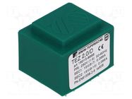 Transformer: encapsulated; 2VA; 230VAC; 15V; 15V; 66.6mA; 66.6mA BREVE TUFVASSONS