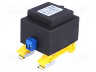 Transformer: encapsulated; 16VA; 230VAC; 24V; 660mA; IP00; A: 58mm INDEL