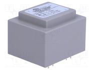 Transformer: encapsulated; 7VA; 230VAC; 6V; 6V; 580mA; 580mA; PCB INDEL