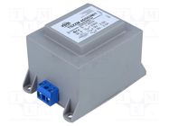 Transformer: encapsulated; 45VA; 230VAC; 9V; 9V; 2.5A; screw type INDEL