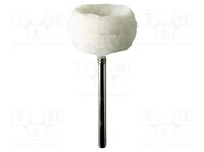 Polishing wheel; Ø: 21mm; Tool material: felt PG MINI