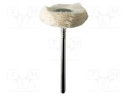 Polishing wheel; Ø: 21mm; Ø: 2.35mm; for polishing ferrous metals PG MINI