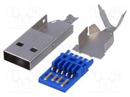 Connector: USB A; plug; soldering; USB 3.0 NINIGI