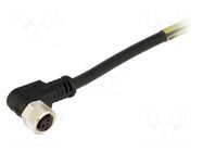 Connector: M8; female; PIN: 3; angled 90°; with lead; plug; 3A; IP67 MOLEX