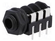 Connector: Jack 6,3mm; socket; female; stereo; ways: 3; angled 90° NEUTRIK