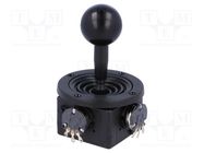 Joystick; 0÷10kΩ±5%,2- axes; Stabl.pos: 1; 10kΩ; -10÷80°C; ±5% OMTER TYXN