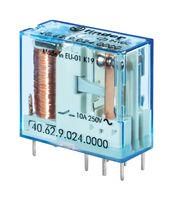 POWER RELAY, DPDT, 12VDC, 10A, THT