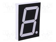 Display: LED; 7-segment; 56mm; 2.3"; No.char: 1; red; 50mcd; anode OPTO Plus LED