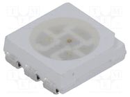 LED; SMD; 5060,PLCC6; RGB; 5x5x1.5mm; 120°; 20mA; Lens: transparent OPTOSUPPLY