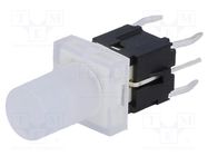 Switch: keypad; Pos: 2; DPST-NO; 0.05A/12VDC; colourless; LED; white HIGHLY ELECTRIC