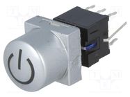 Switch: keypad; POWER; Pos: 2; DPDT; 0.1A/30VDC; silver; LED; THT HIGHLY ELECTRIC