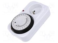 Programmable time switch; 15min÷24h; 250VAC/16A; Usup: 230VAC ZEXT