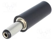 Connector: DC supply; plug; female; 5.5/2.1mm; 5.5mm; 2.1mm; 14mm 