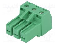 Pluggable terminal block; 7.62mm; ways: 3; straight; plug; female 