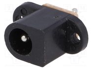 Connector: DC supply; socket; male; 5.5/2.1mm; 5.5mm; 2.1mm NINIGI