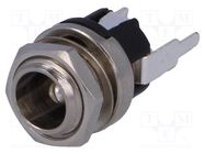 Connector: DC supply; socket; male; 5.5/2.1mm; 5.5mm; 2.1mm; 9mm NINIGI