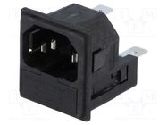 Connector: AC supply; socket; male; 10A; 250VAC; IEC 60320; C14 (E) BULGIN