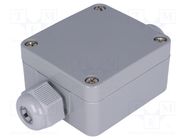 Enclosure: junction box; X: 58mm; Y: 64mm; Z: 34mm; polyamide; IP65 BOPLA