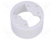 LED housing; 8mm; white OPTOSUPPLY