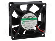 Fan: DC; axial; 24VDC; 70x70x25mm; 83.25m3/h; 44dBA; Vapo; Len: 300mm SUNON