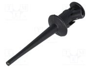 Clip-on probe; pincers type; 5A; 300VDC; black POMONA