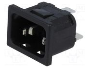 Connector: AC supply; socket; male; 10A; 250VAC; IEC 60320; C14 (E) BULGIN