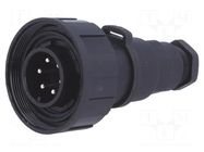 Connector: circular; plug; male; PIN: 6; 5A; 250V; IP68; UL94V-0 BULGIN