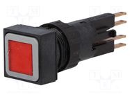 Switch: push-button; 16mm; Stabl.pos: 1; red; filament lamp; 24VDC EATON ELECTRIC